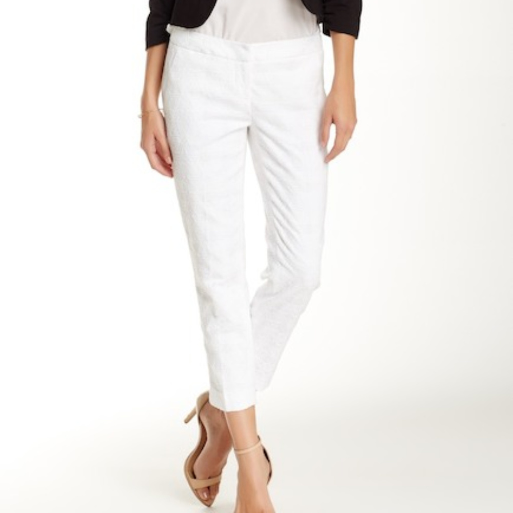 Amanda & Chelsea Jacquard Ankle Pants Size 16